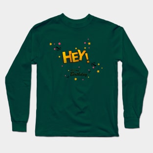 its my birthday happy birthday party awesom Long Sleeve T-Shirt